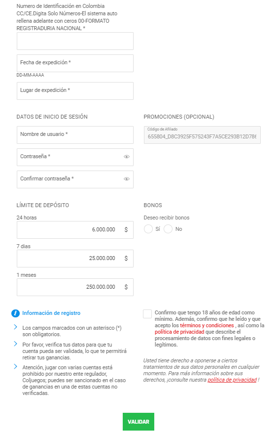 zamba registro