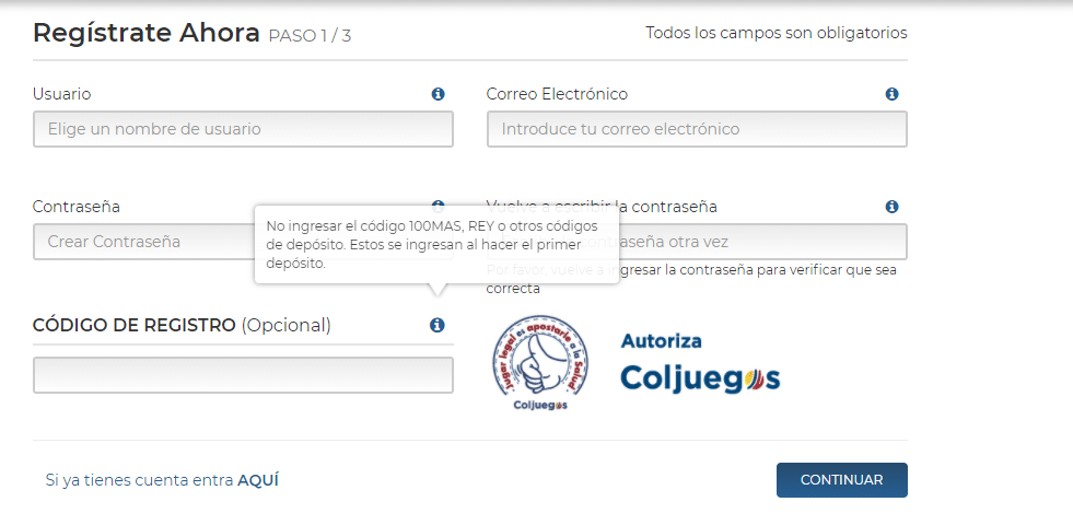 rushbet codigo promocional