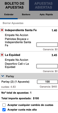 Qué significa empate no acción - Mercado de apuesta